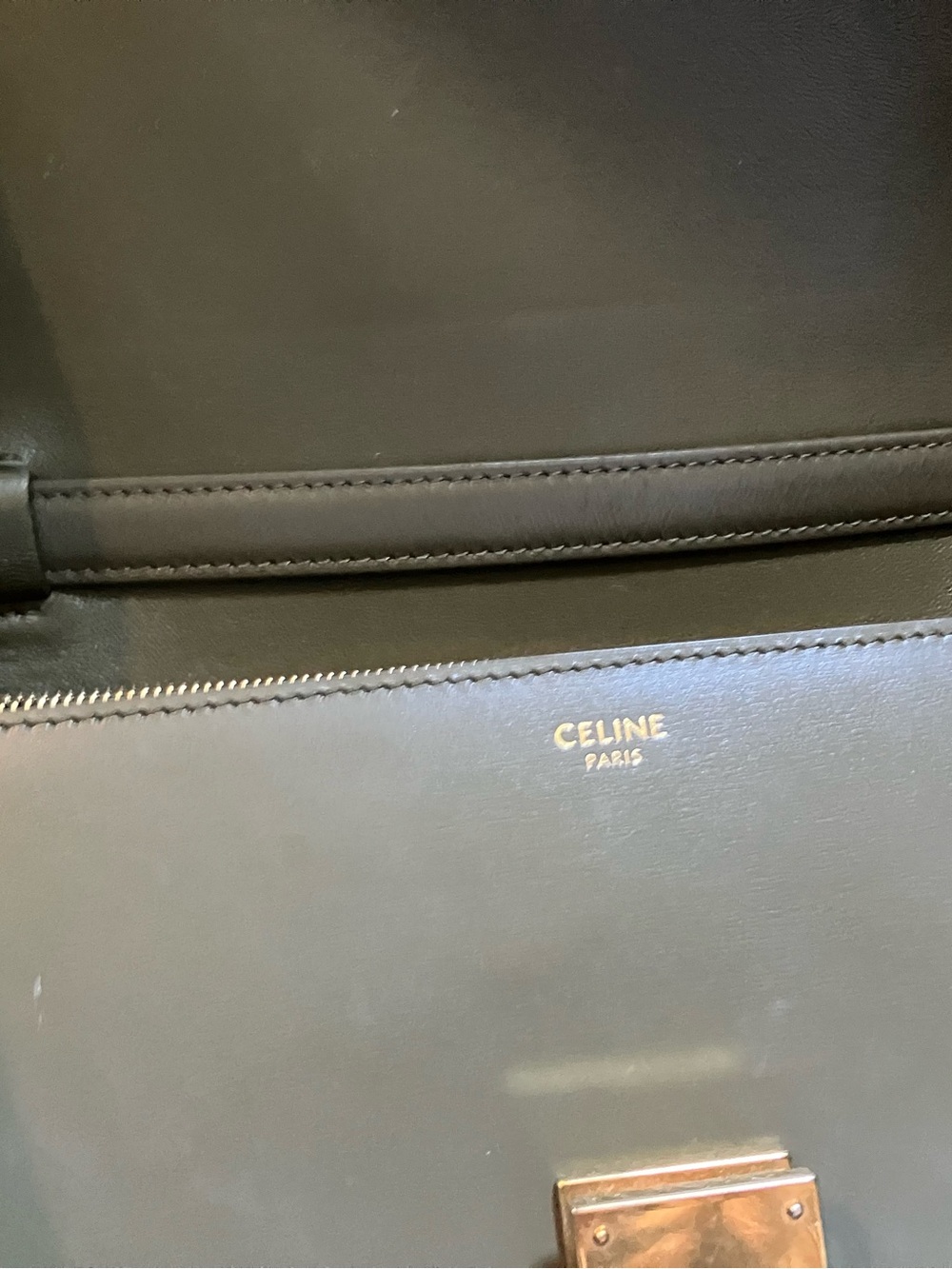 Celine Classic Box in Olive Green - Picture 11 of 15